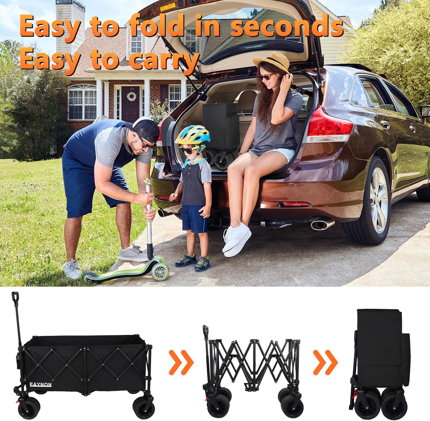 220L Collapsible Foldable Wagon Review