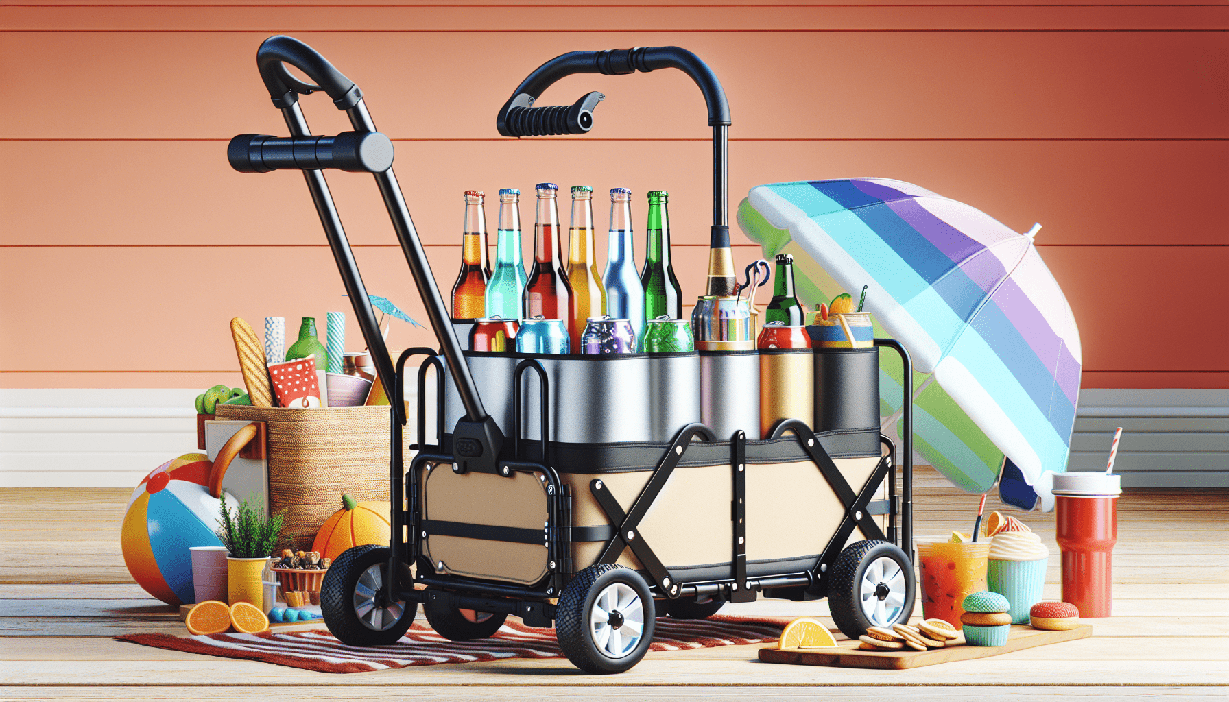 Are There Folding Wagons With Cup Holders And Extra Storage?