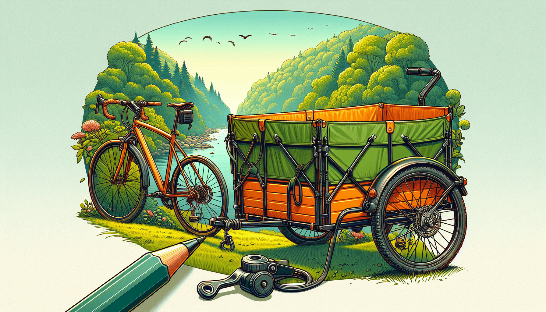 Can I Tow A Folding Wagon Behind A Bicycle?