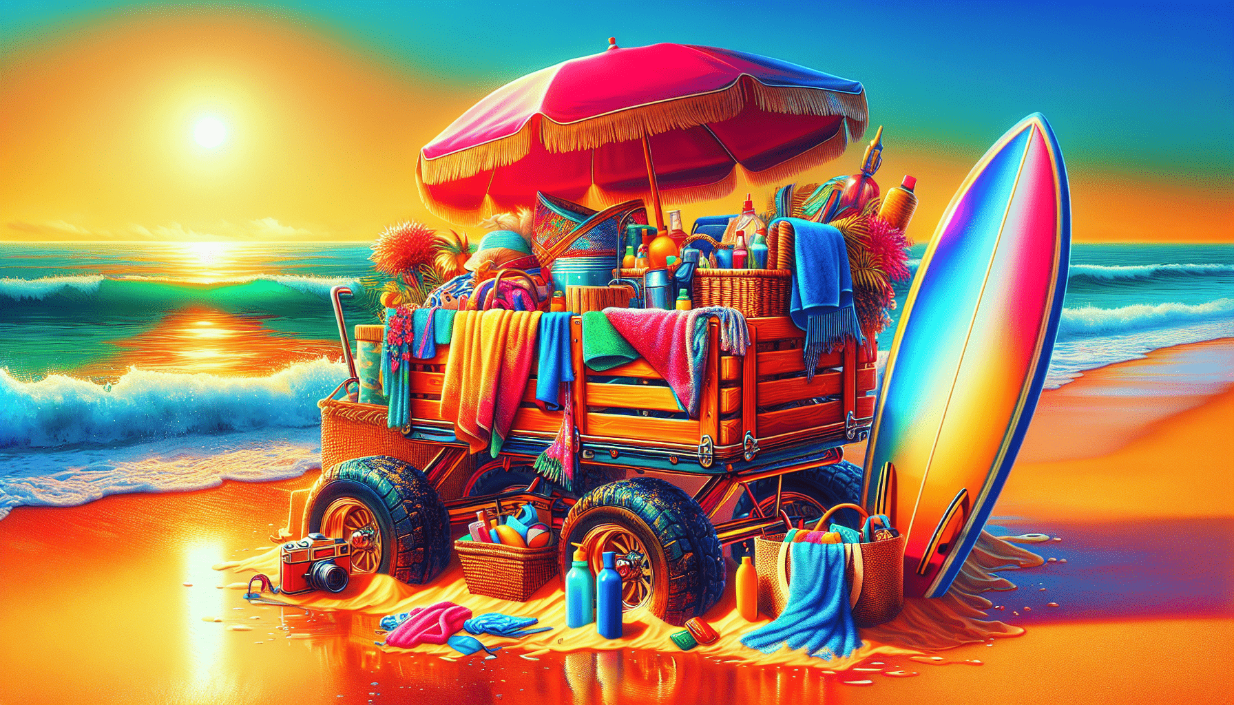 Do Folding Beach Wagons Work Well On Wet Sand?