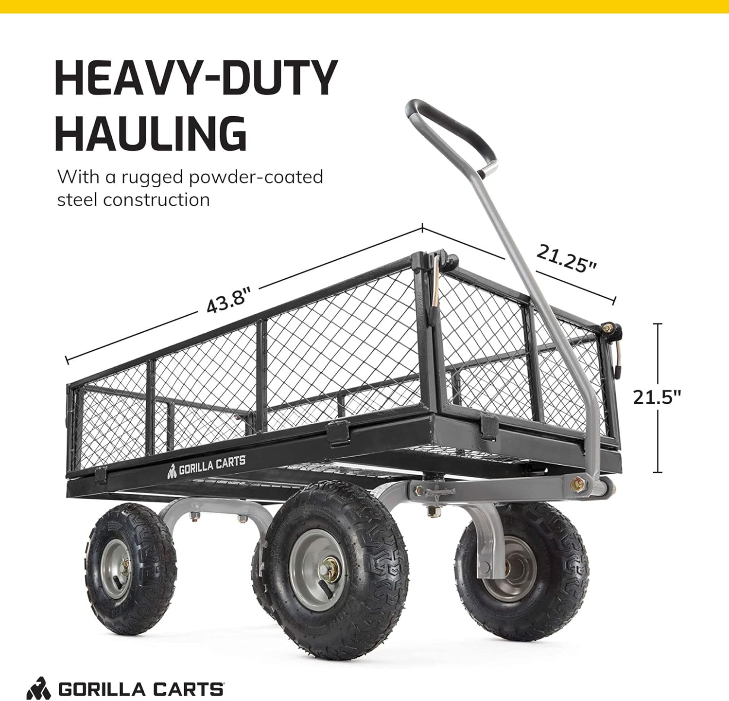Gorilla Carts Steel Utility Cart Review